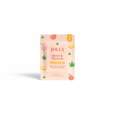 Jolly 1:25 White Peach Gummy 2-Pack 260MG Total