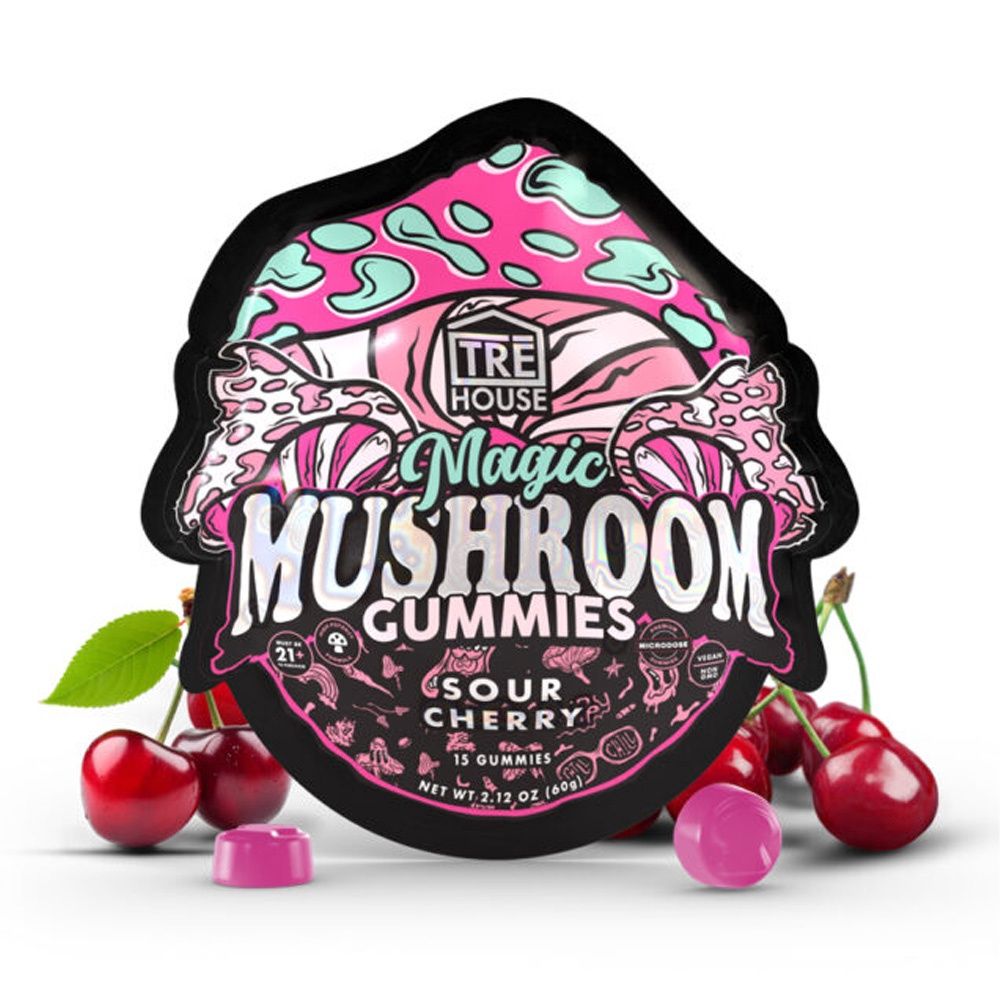 TREHouse Sour Cherry Magic Mushroom Gummies