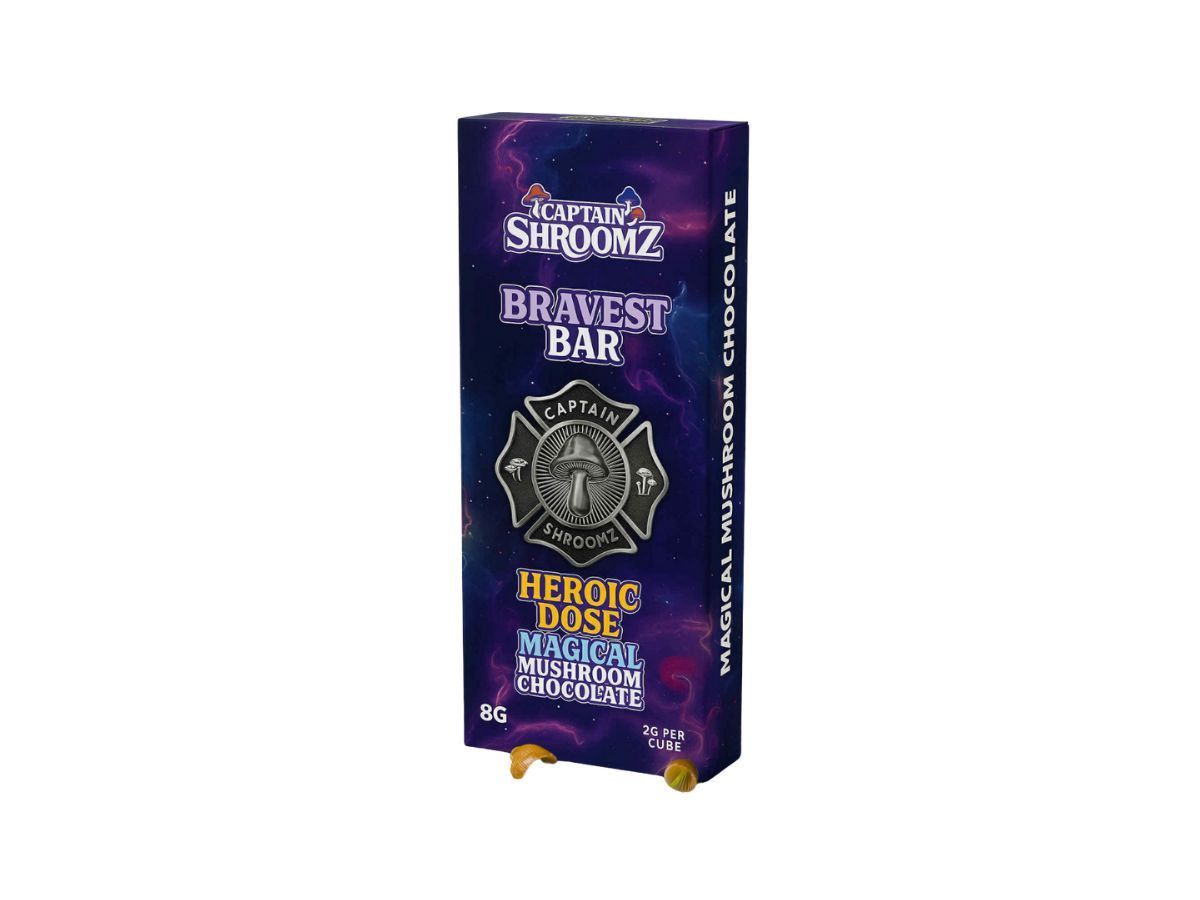 Captain Shroomz Bravest Chocolate Bar 8G