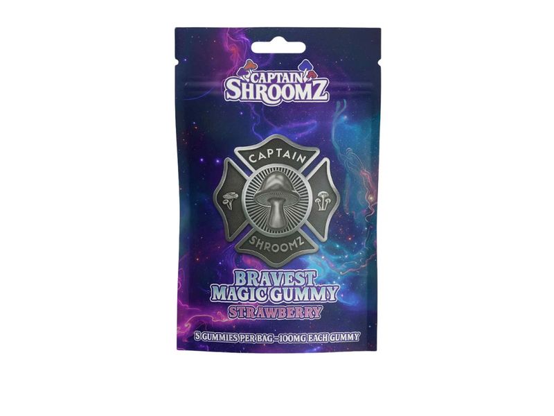 Captain Shroomz Bravest Magic Gummy Strawberry 5G