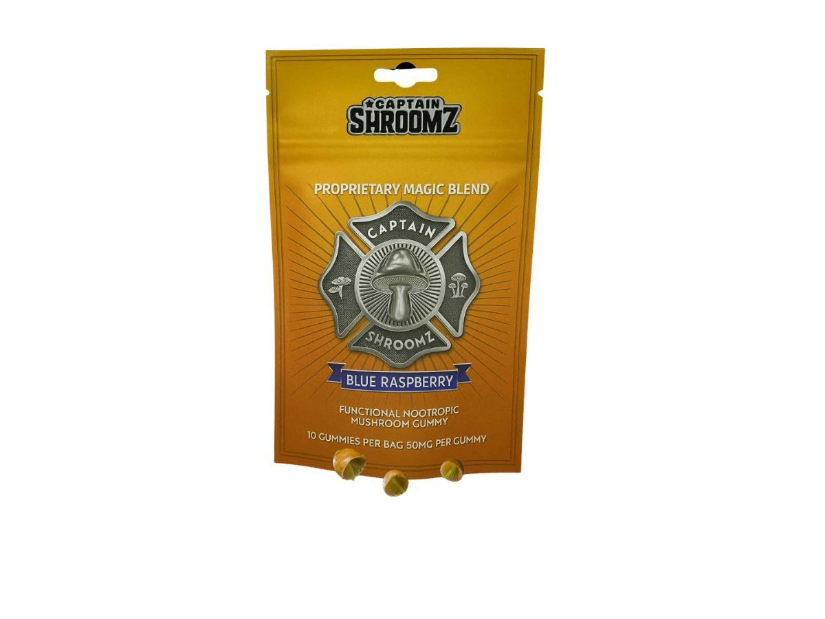 Captain Shroomz Magic Gummy Blue Raspberry 3.5G