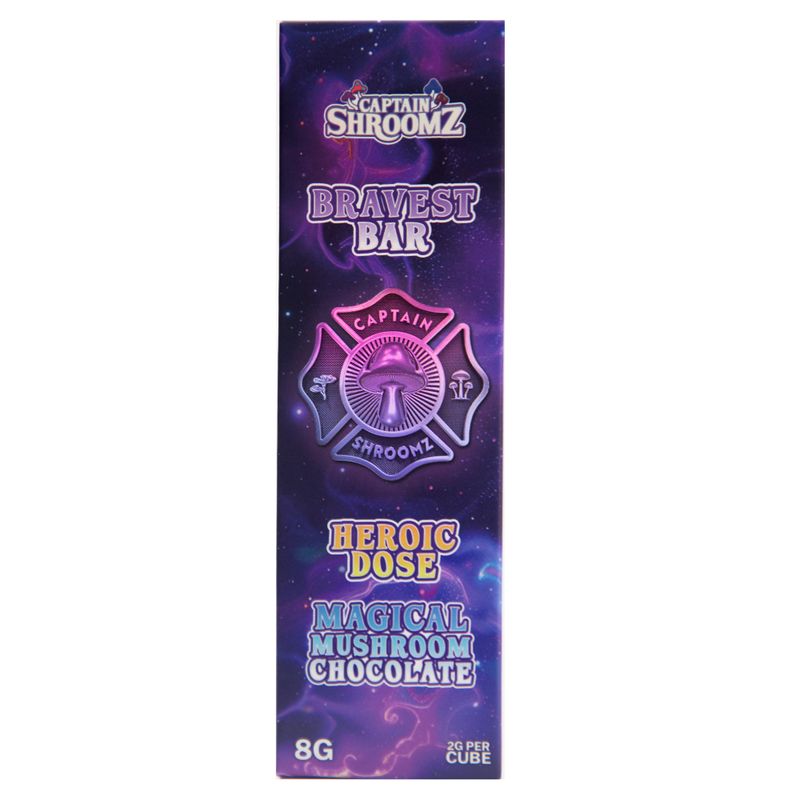 Captain Shroomz Bravest Chocolate Bar 8G