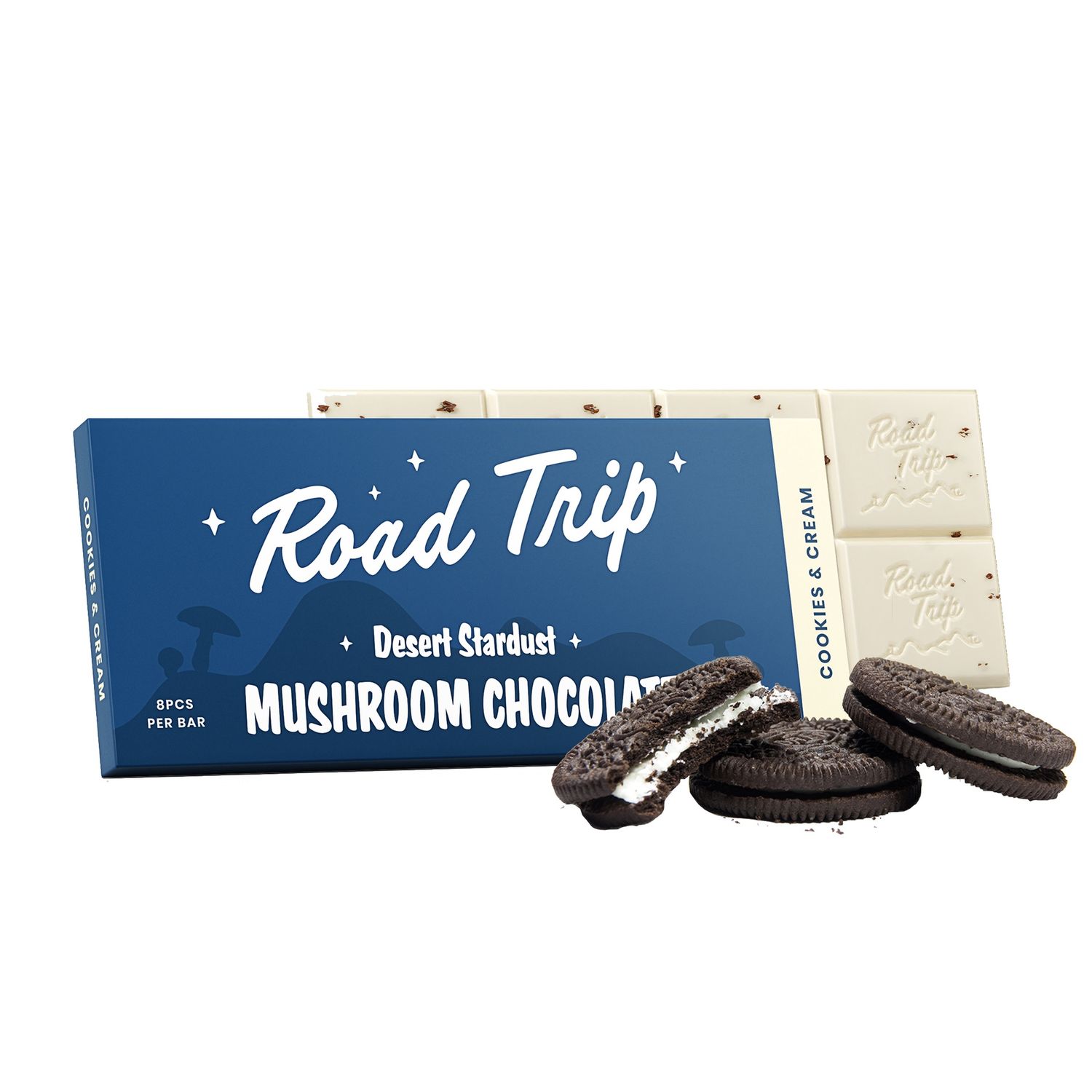 Road Trip Mushroom Chocolate - Cookies and Cream