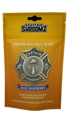 Captain Shroomz Magic Gummy Blue Raspberry 3.5G