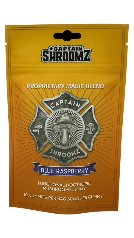 Captain Shroomz Magic Gummy Blue Raspberry 3.5G