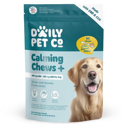 Daily Pet Co. Calming Chews for Dogs 600mg CBD and 300mg CBN