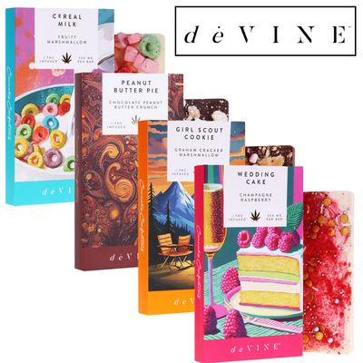 deVine Gourmet Chocolate 150mg Delta 8 150mg Delta 9 THC