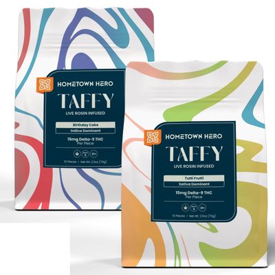 Hometown Hero Delta 9 THC Live Rosin Taffy