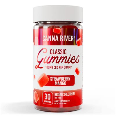 Canna River Classic CBD Gummies Strawberry Mango 3000mg CBD