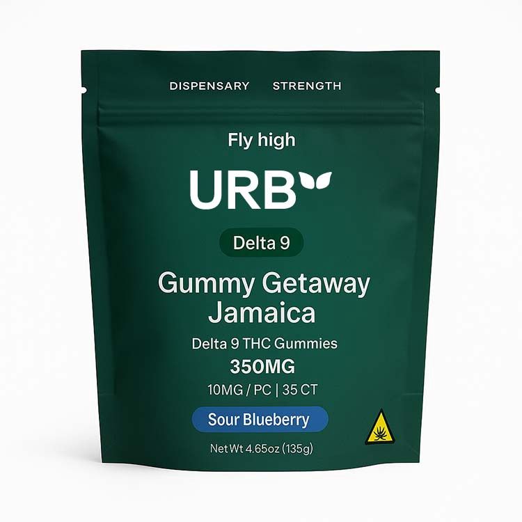 Urb Delta 9 THC Gummies 10mg Delta 9 THC, Variant: Sour Blueberry