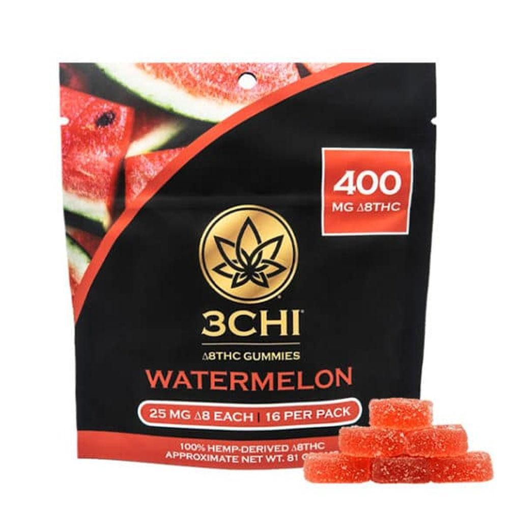 3Chi Delta 8 Gummies 400mg Delta 8, Flavor: Watermelon