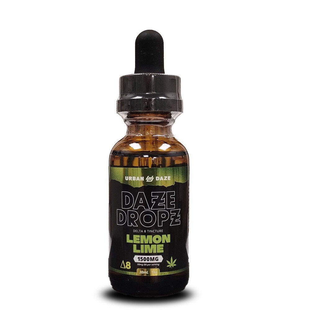 Urban Daze Delta 8 THC Tincture 1500mg, Variant: Lemon Lime 1500MG
