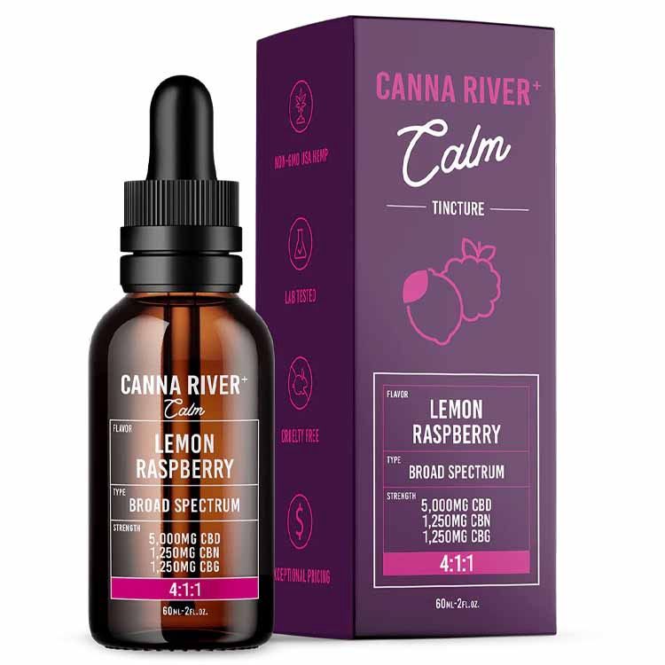 Canna River CBD Calm Tincture 4:1:1 5000MG CBD + 1250MG CBN + 1250MG CBG
