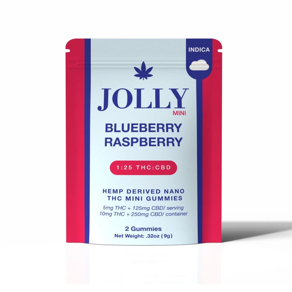 Jolly 1:25 Blueberry Raspberry Gummy 2-Pack 260MG Total