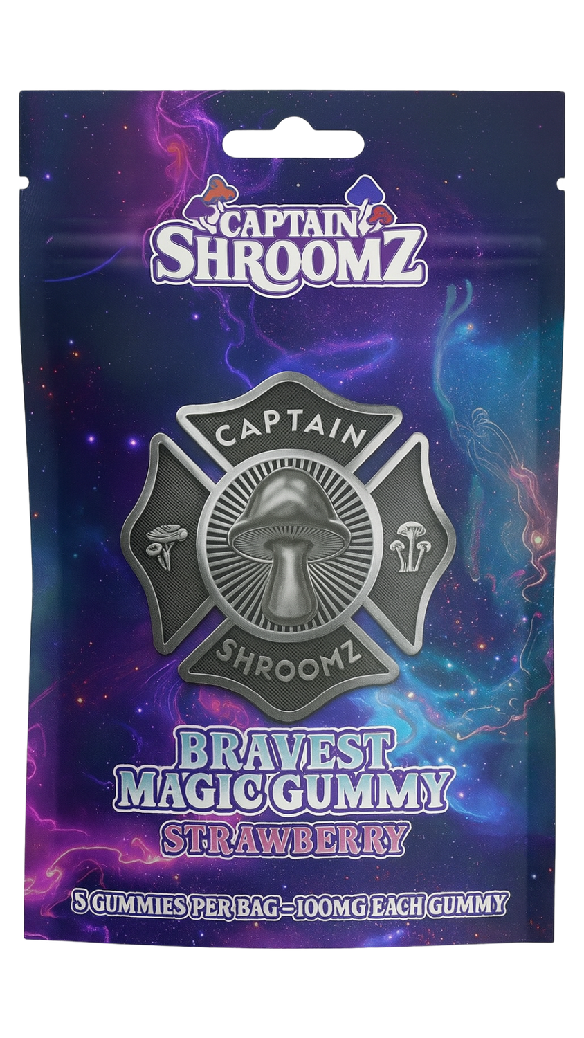 Captain Shroomz Bravest Magic Gummy Strawberry 5G