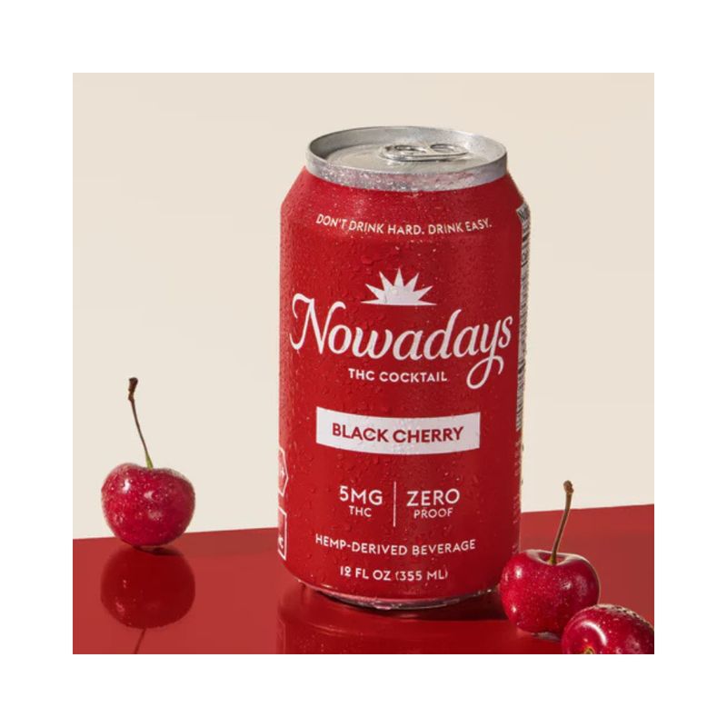 Nowadays THC Canned Black Cherry Cocktail – 5mg THC