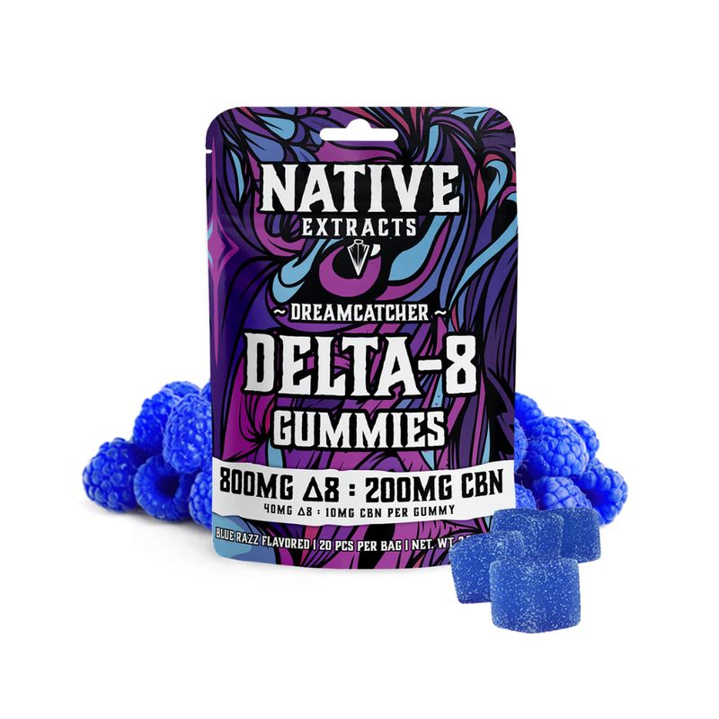 Native Extracts Dreamcatcher Gummies 800mg THC and 200mg CBN