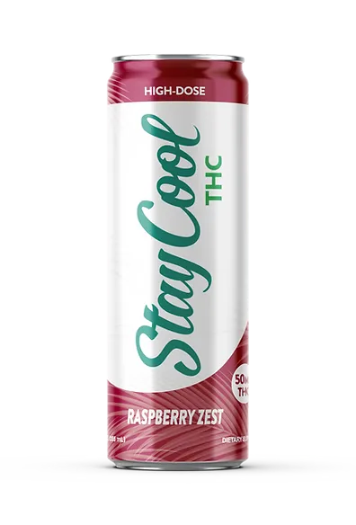 Stay Cool THC Drinks 50mg, Flavor: Raspberry Zest
