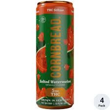 Cornbread Hemp 5mg THC Seltzers, Flavor: Salted Watermelon