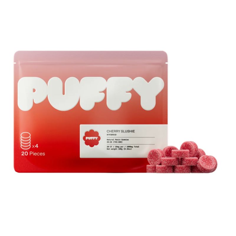 Puffy Cherry Slushie (Hybrid) 25:25 Gummy