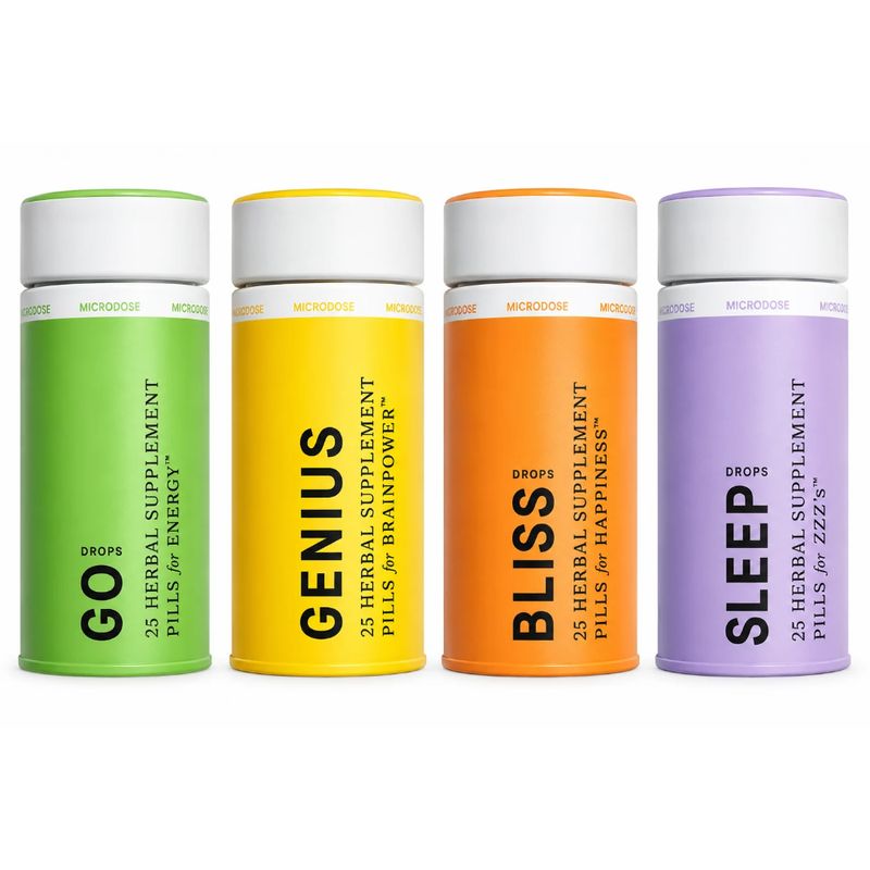 1906 Microdose Pills -Genius, Bliss, Go &amp; Sleep