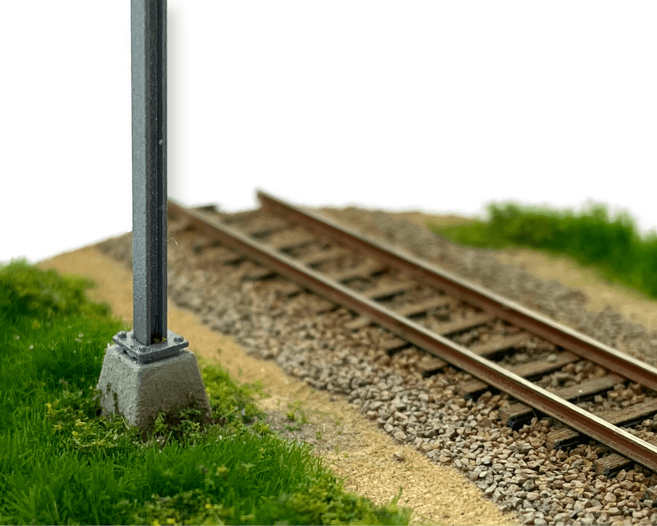 N-Track FineScale H-Profil-Mast (1.5x1.5mm), 70 mm hoch, 1 Stück.