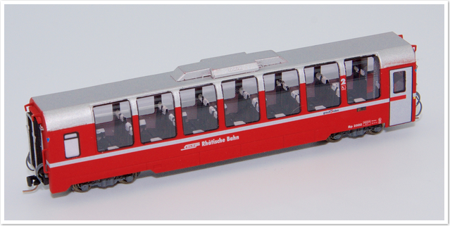 Rhätische Bahn Panoramawagen Bp 2502 bis 2507 Bausatz.