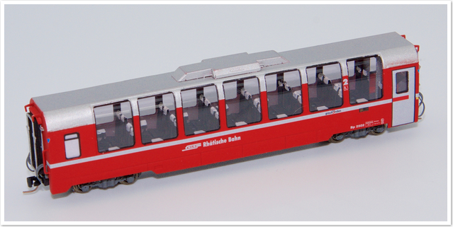 Rhätische Bahn Panoramawagen Bp 2502 bis 2507 Bausatz. Rhätische Bahn Panoramawagen Bp 2502 bis 2507 Bausatz.