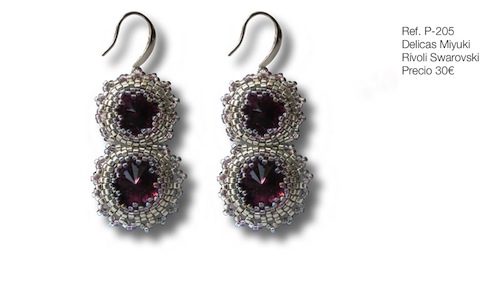 Pendientes, Delicas Miyuki
