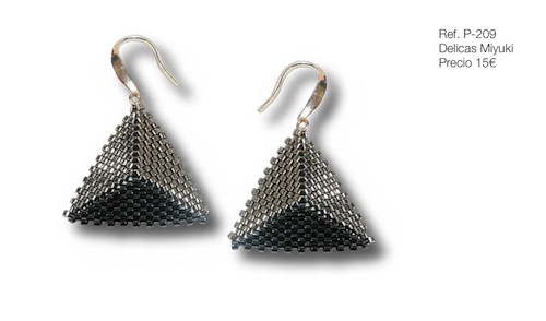 Pendientes, Delicas Miyuki