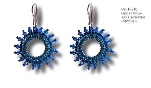 Pendientes, Delicas Miyuki