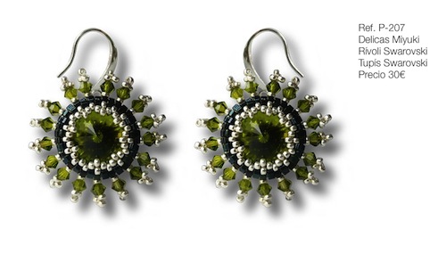 Pendientes, Delicas Miyuki