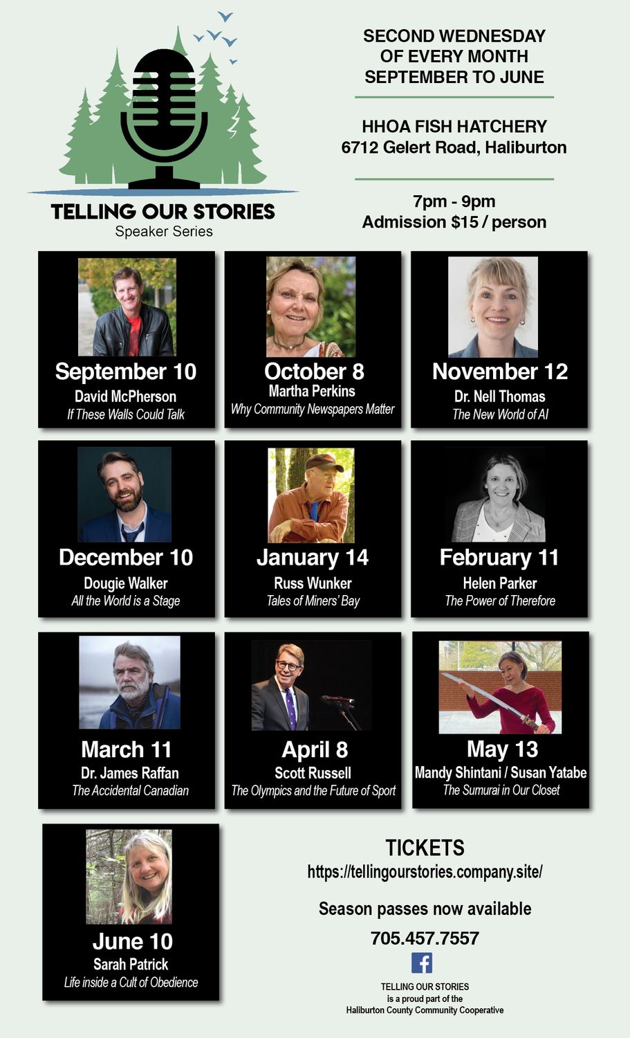 Telling Our Stories Speaker Series Season&#39;s Pass