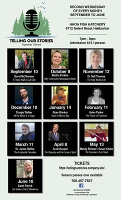 Telling Our Stories Speaker Series Season&#39;s Pass