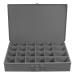 Large, steel, compartment box, 24 compartments, gray