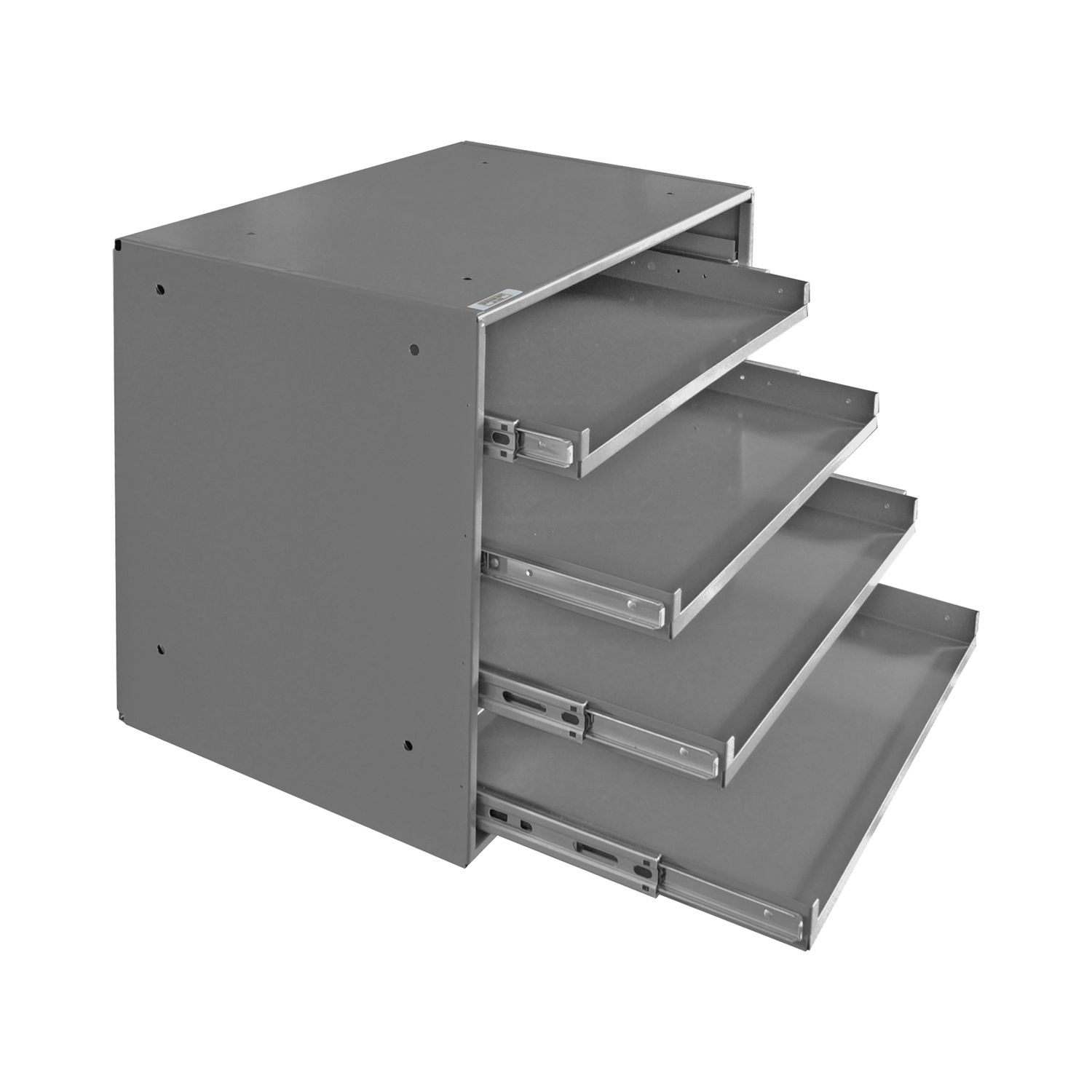 Heavy Duty,  Large Bearing Slide Rack* Depth 12 5/8