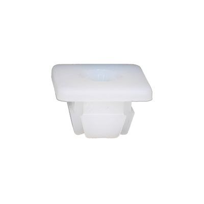 White License Plate Nut #14