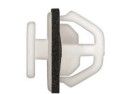 White Nylon Body Moulding Clip