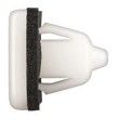 White Nylon Rocker Moulding Clip