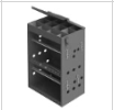 Small Wire and Terminal Storage Cabinet, 4 Rods, Insert with 12 Compartments