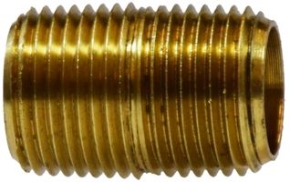 Close Yellow Brass Nipple