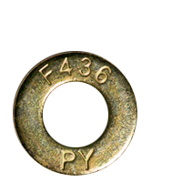 Grade 8* SAE F436 Alloy Flat washer* Yellow Zinc*