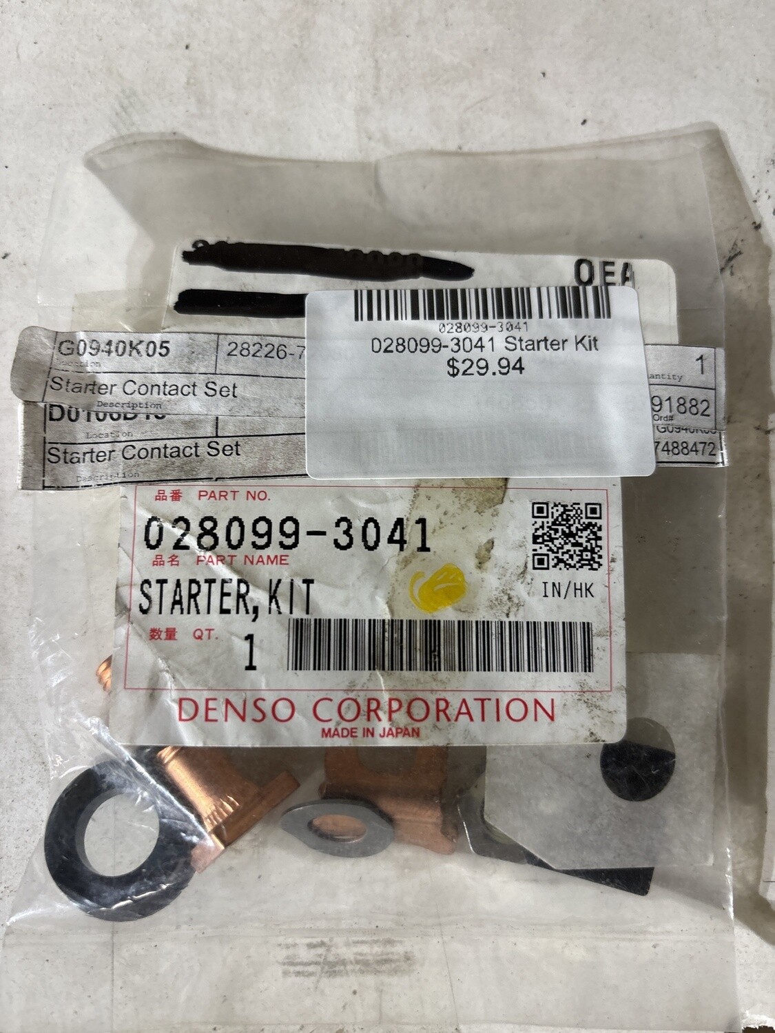 028099-3041 Starter Contact Kit, Denso