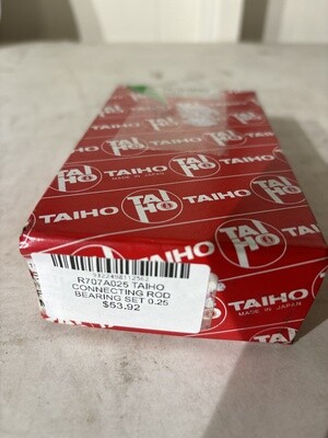 R707A025 TAIHO CONNECTING ROD BEARING SET 0.25