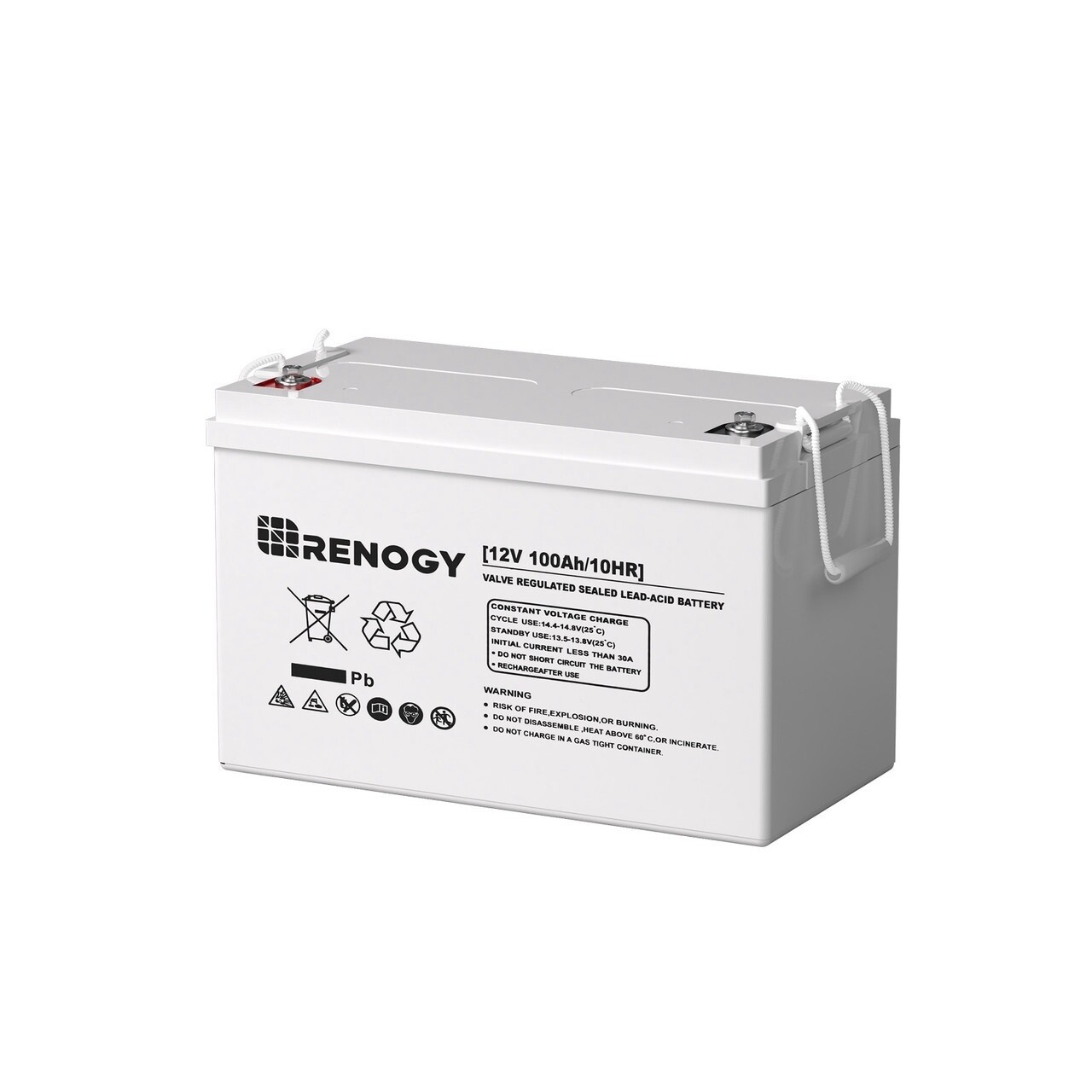 RNG-BATT-AGM12-100-CA -Deep Cycle AGM Battery 12 Volt 100Ah