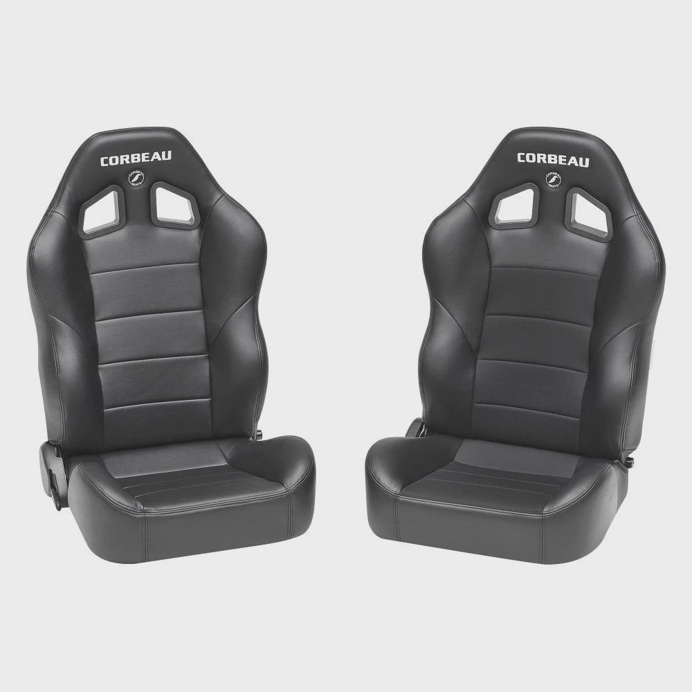 9660IPR Corbeau Seats 96601PR - Baja XRS Black Vinyl Suspension Reclining Seat