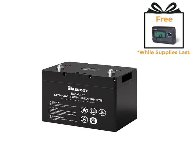 RENOGY 12V 100Ah Deep Cycle LitPo Battery- RBT12100LFP-G1-CA Core-