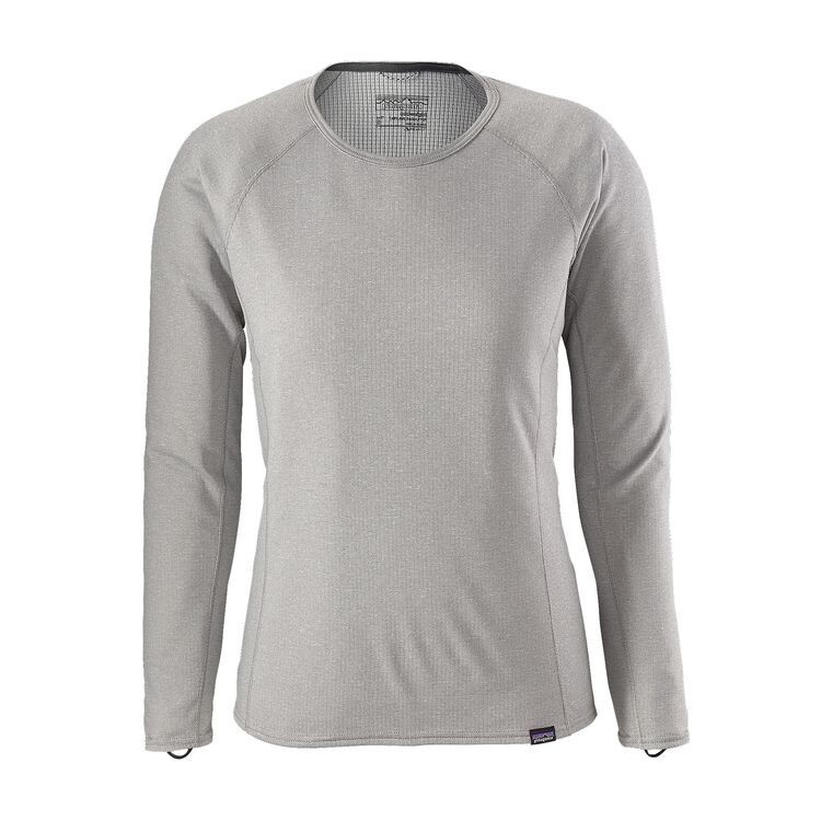 W&#39;s Patagonia Capilene MW Crew (Closeout), Color: Feathered Grey-Tailored Grey X-Dye (FTGX), Size: L