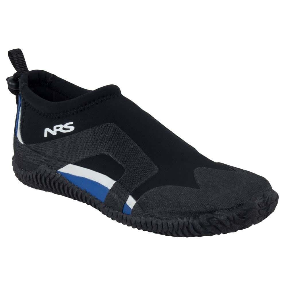 NRS Men&#39;s Kicker Remix Wetshoe, Color: Black/Blue, Size: 5