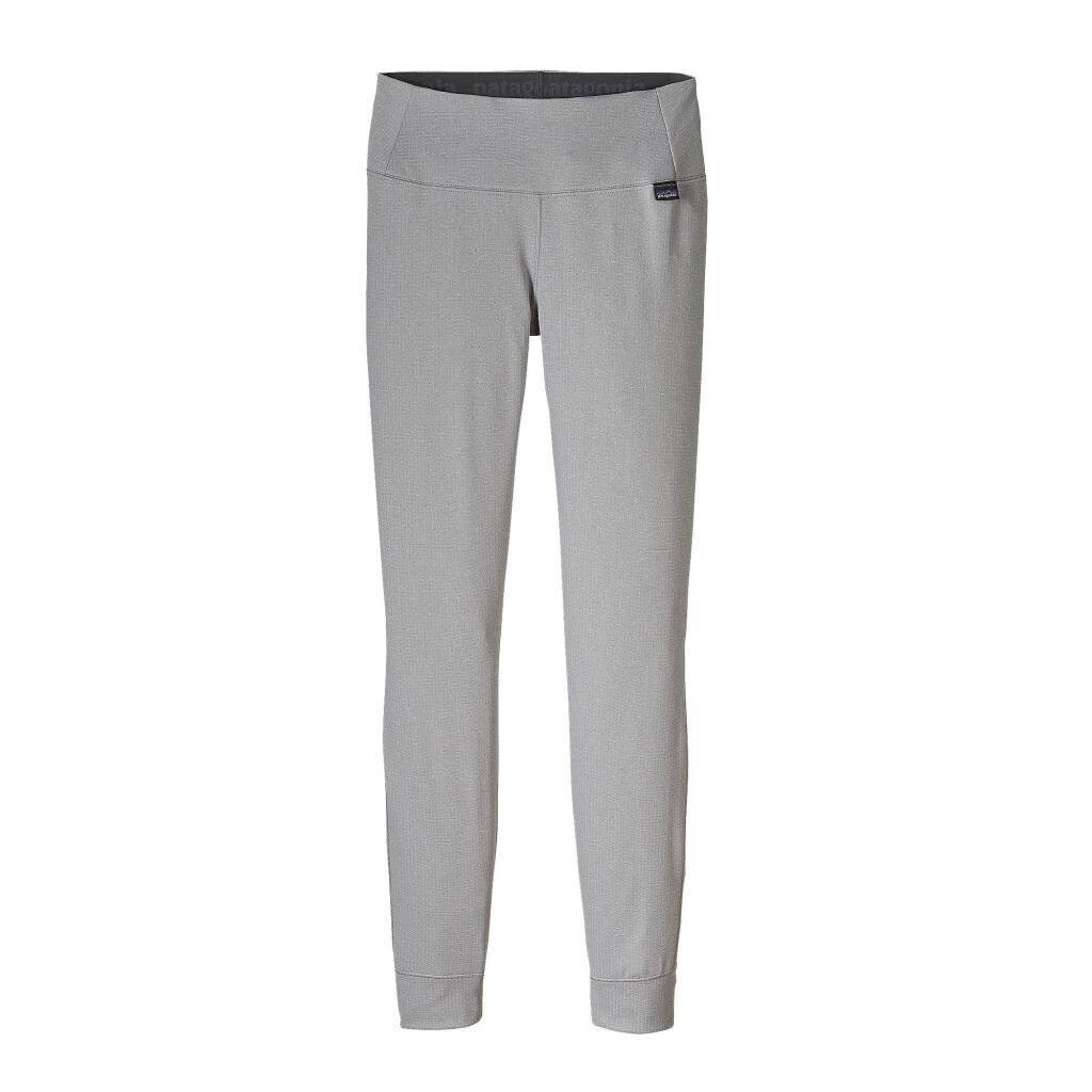 Patagonia W&#39;s Capilene MW Bottoms (Closeout), Color: Feathered Grey-Tailored Grey X-Dye (FTGX), Size: L
